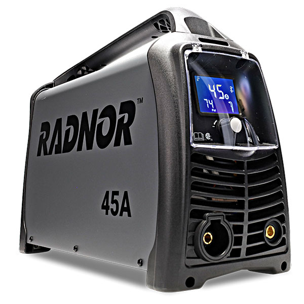 Left view of a RADNOR 45A Plasma Cutter on a white background.