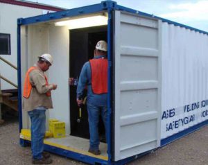 Image of a vending conex